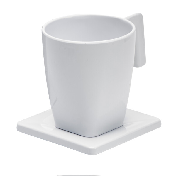 Plateau maestro 1 tasse 200ml/1 soucoupe blanche - JVD - 8661158
