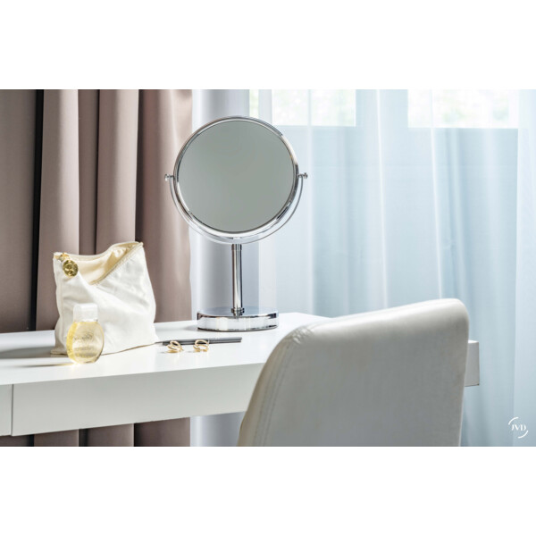 Miroir fiesta chromé sur pied - JVD - 8661514