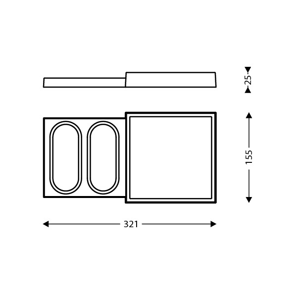 Orchestro plateau sdb blanc - JVD - 8661587