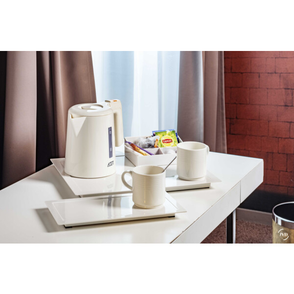 Plateau zen line petit porte sachet blanc - JVD - 866384
