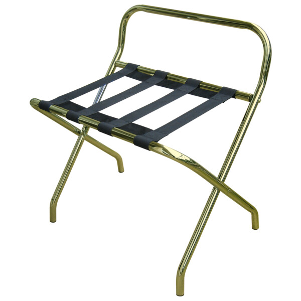 Rack bagage rack dosseret métal doré - JVD - 866508