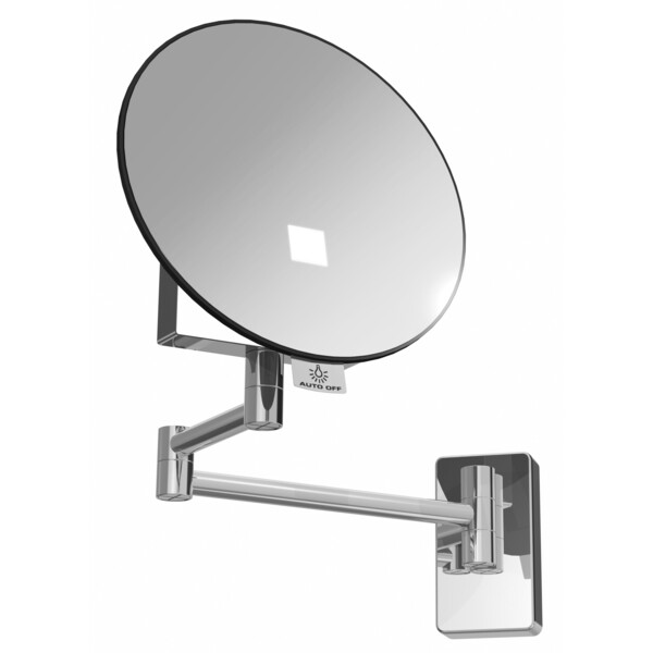 Miroir eclips rond lumineux bras tubulaire - JVD - 866655