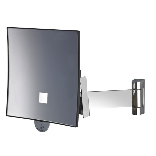 Miroir eclips carré lumineux bras plat - JVD - 866965