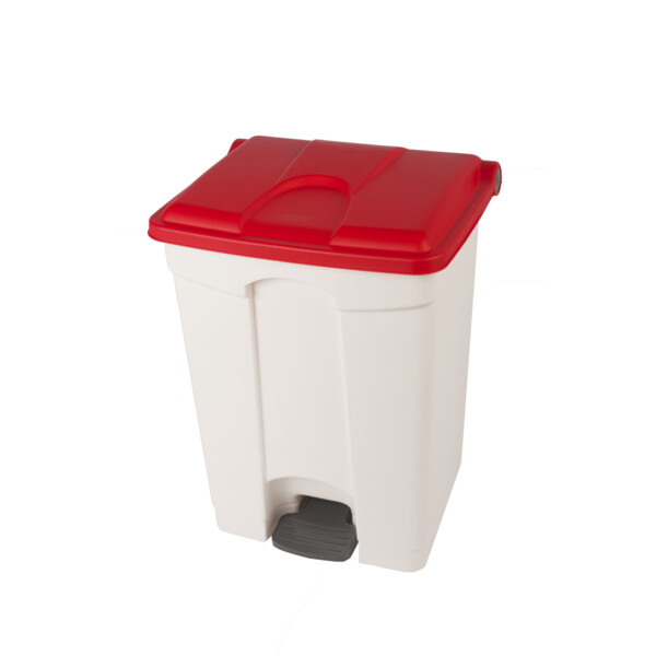 Container 70l blanc couvercle rouge - JVD - 8991093