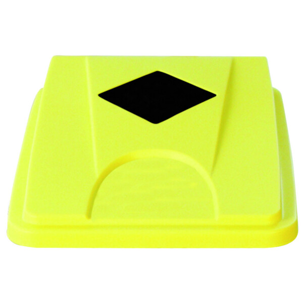Couvercle jaune fente carrée collecteur 60/80l - JVD - 8991102