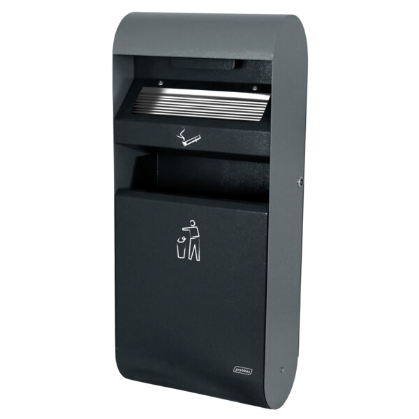 Cendrier mural 3l + collecteur 14l - JVD - 8991170