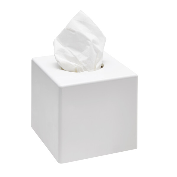 Sanibox boîte mouchoirs carrée blanche - JVD - 8991307