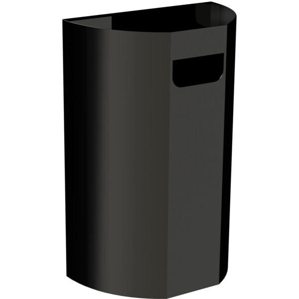 Poubelle murale demi-lune 40l noire - JVD - 8991419