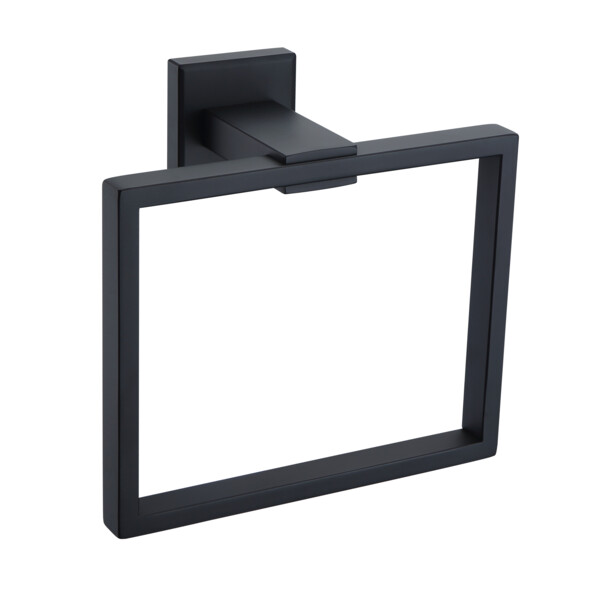 Argo anneau porte-serviettes noir mat - JVD - 8991779