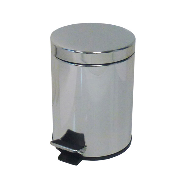 Collecteur à pédale 3l inox miroir - JVD - 899435