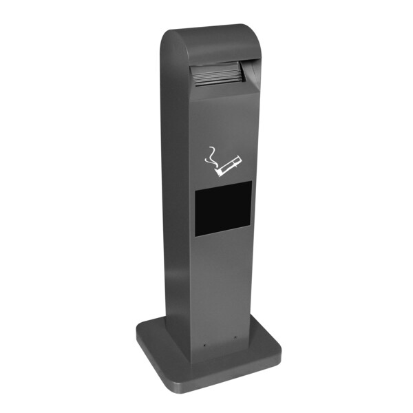 Cendrier totem + poubelle 12,5l sur pied - JVD - 899615