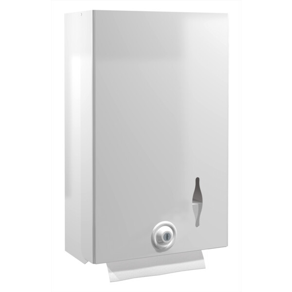 Distrib. essuie-mains métal blanc - JVD - 899617