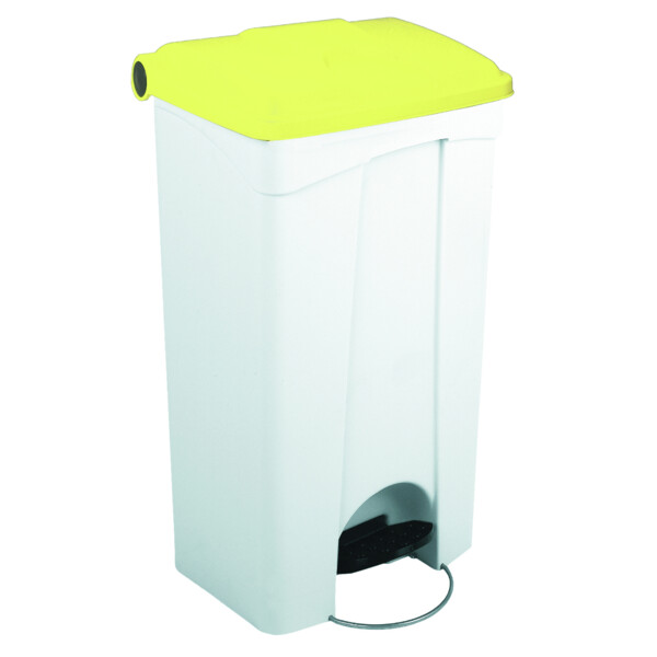 Container 90l blanc couvercle jaune - JVD - 899744
