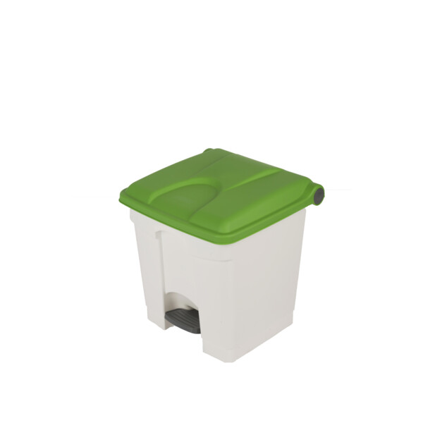 Container 30l blanc couvercle vert - JVD - 899752
