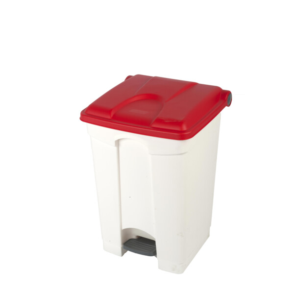 Container 45l blanc couvercle rouge - JVD - 899779