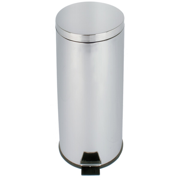 Collecteur à pédale 30l inox miroir - JVD - 899998