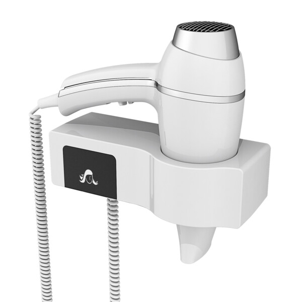 Sèche-cheveux alteo blanc + support base - JVD - 8221175