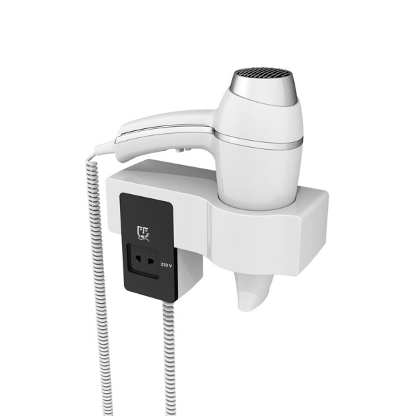 Sèche-cheveux alteo blanc + support pr mt - JVD - 8221176