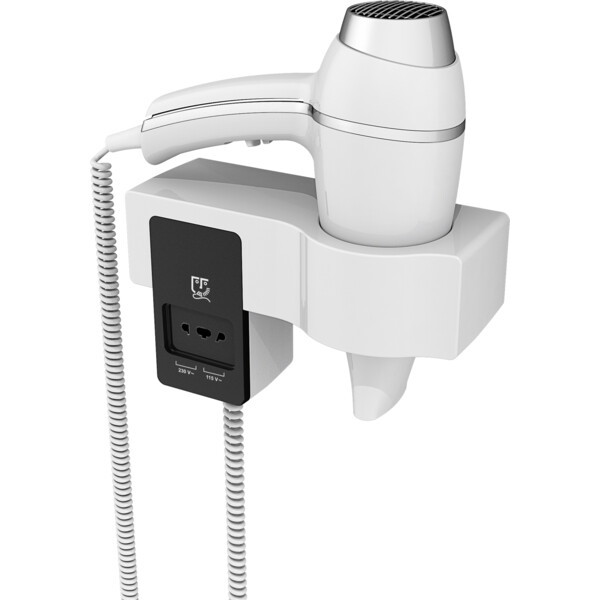 Sèche-cheveux alteo blanc + support pr bt - JVD - 8221177