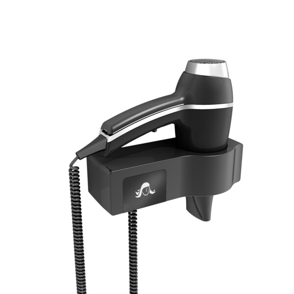 Sèche-cheveux alteo noir + support base - JVD - 8221178