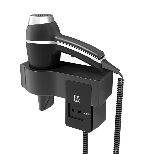 Sèche-cheveux alteo noir + support pr mt - JVD - 8221179