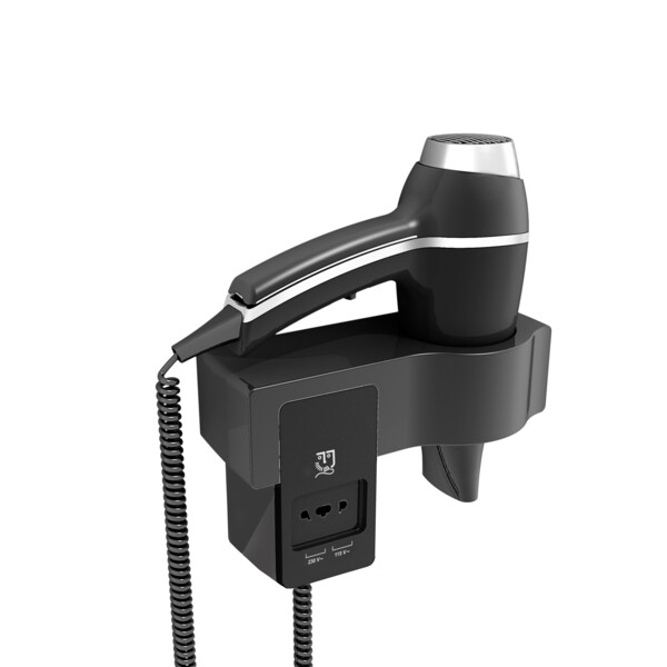 Sèche-cheveux alteo noir + support pr bt - JVD - 8221180
