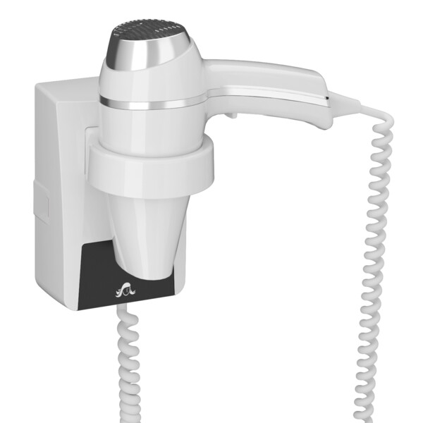 Sèche-cheveux clipper ii blanc + support base - JVD - 8221195
