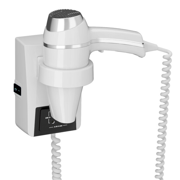 Sèche-cheveux clipper ii blanc + support pr mt + on/off - JVD - 8221199