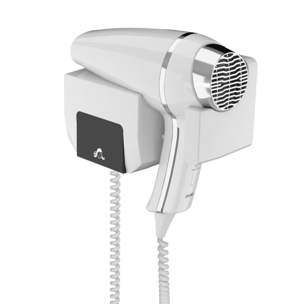 Sèche-cheveux clipper ii blanc + support frontal - JVD - 8221207