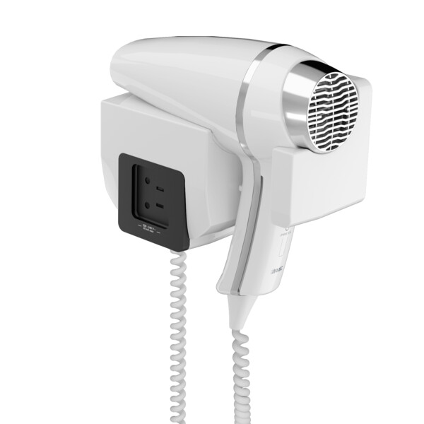 Sèche-cheveux clipper ii blanc + support frontal pr mt - JVD - 8221208