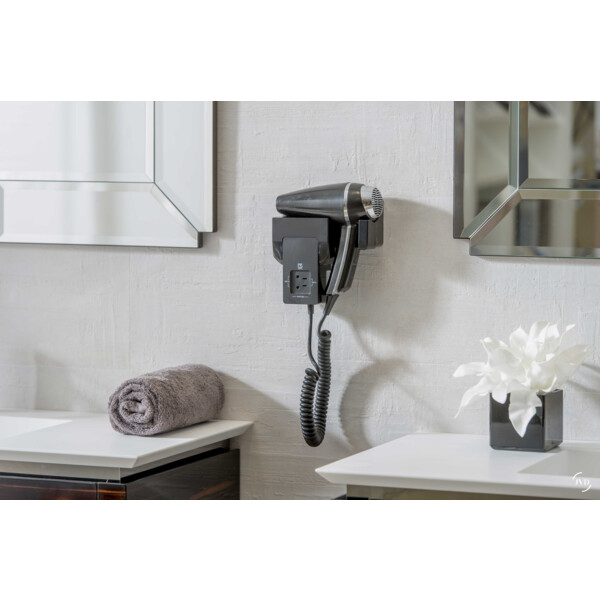 Sèche-cheveux clipper ii noir + support frontal - JVD - 8221210
