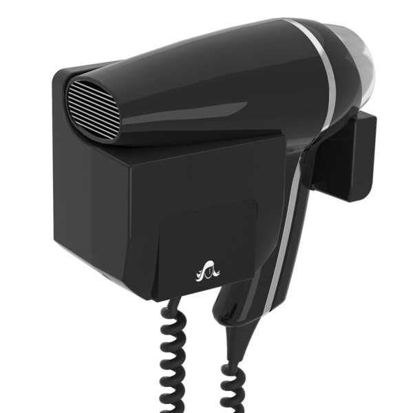 Sèche-cheveux clipper ii noir + support frontal - JVD - 8221210