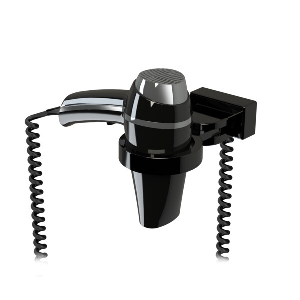 Sèche-cheveux clipper noir + support universel - JVD - 8221628