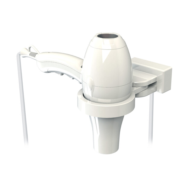 Sèche-cheveux ibiza blanc + support universel - JVD - 8221631