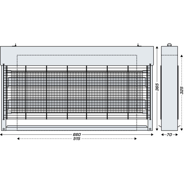Désinsectiseur 80W JVD Inox standard avec 2 tubes de 40W - JVD - 855629
