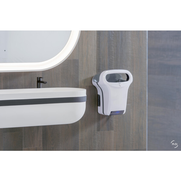 Sèche-mains automatique JVD EXP'AIR+ 1200W gris - JVD - 8111601