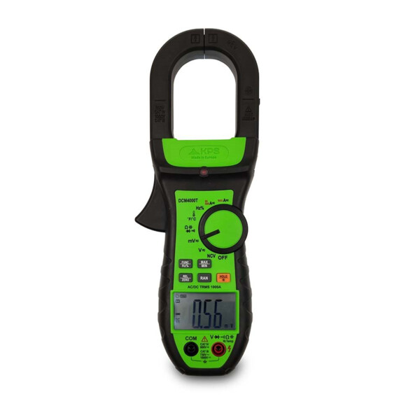 Pince ampèremétrique trms 1000a ca/cc avec température - KPS - DCM4000T