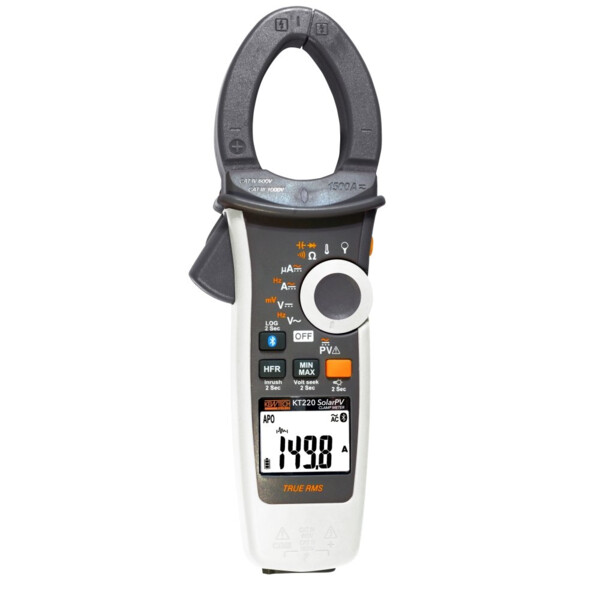 Pince de courant pour installations pv 1500a/2000v - Kyoritsu - KT220