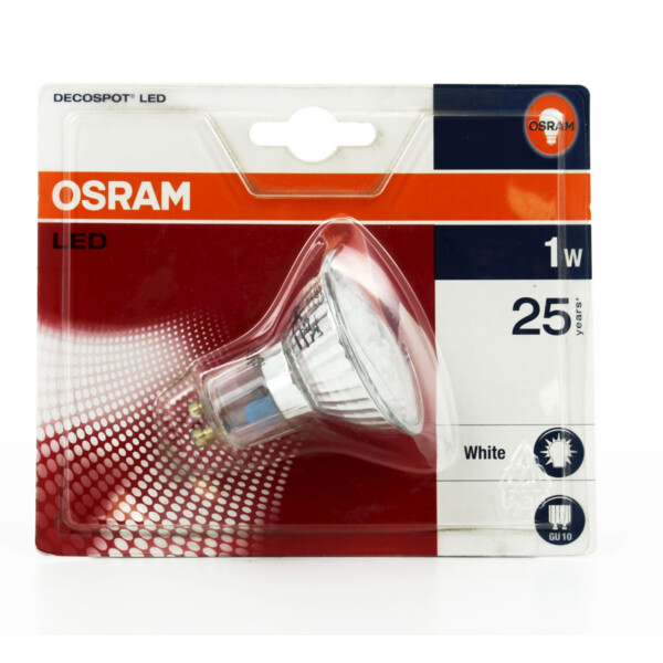 Ampoule Led PAR16 Osram DECOSPOT Ledvance Blanc - GU10 - Ø50,7mm - 0,8W - 230V - 25000H - Ledvance - 905642