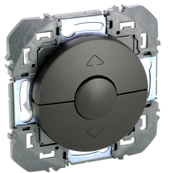 Poussoir pour commande volets roulants dooxie finition noir - Legrand - 095297