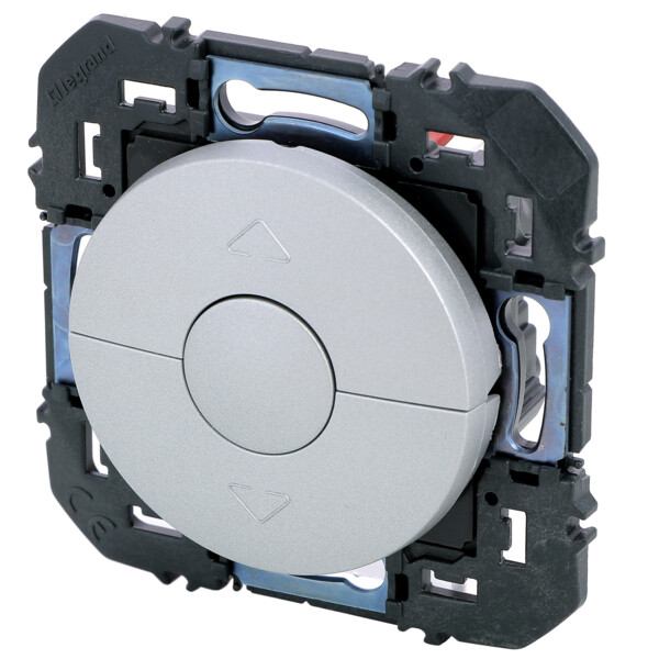 Poussoir pour commande volets roulants dooxie finition alu - Legrand - 095299