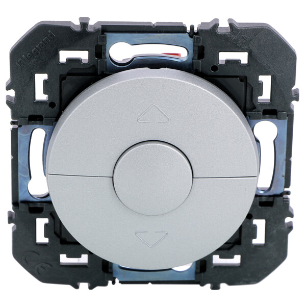 Poussoir pour commande volets roulants dooxie finition alu - Legrand - 095299