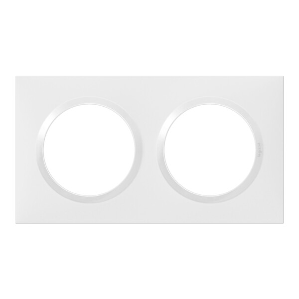 Legrand dooxie plaque 2 postes blanc - Legrand - 600902