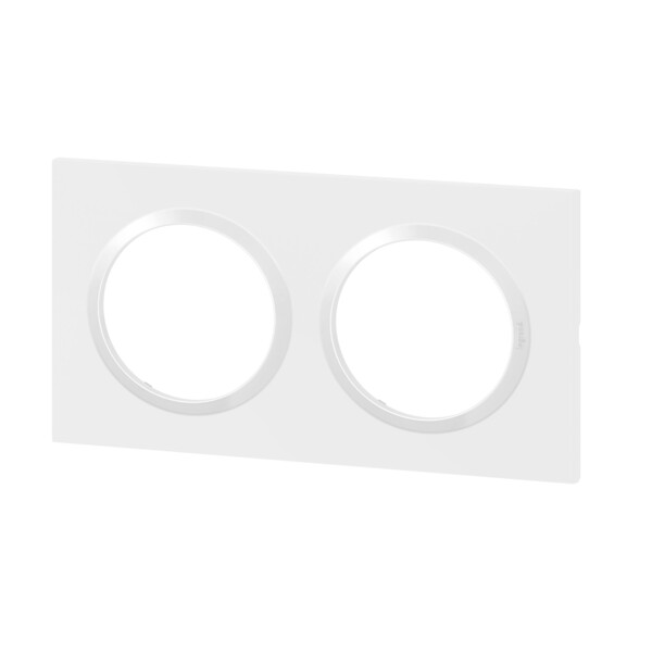 Legrand dooxie plaque 2 postes blanc - Legrand - 600902
