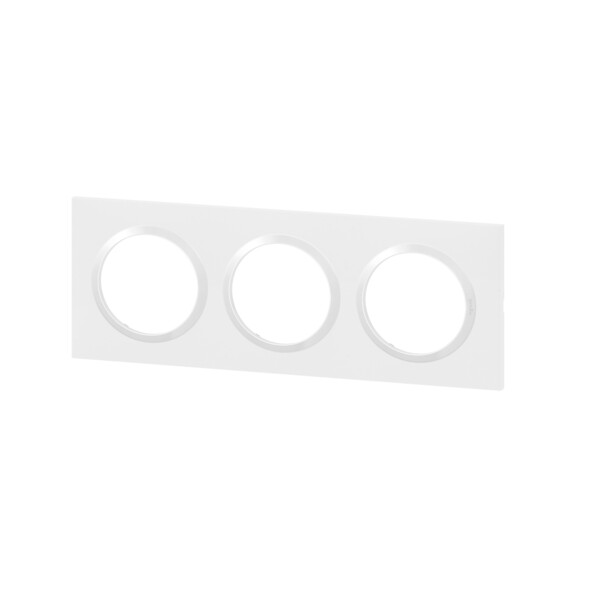 Legrand dooxie plaque 3 postes blanc - Legrand - 600903