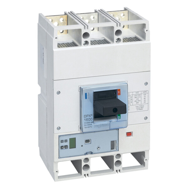 Disjoncteur électronique s1 dpx³ 1600 - icu 70 ka - 3p - 1250 a - Legrand - 422566