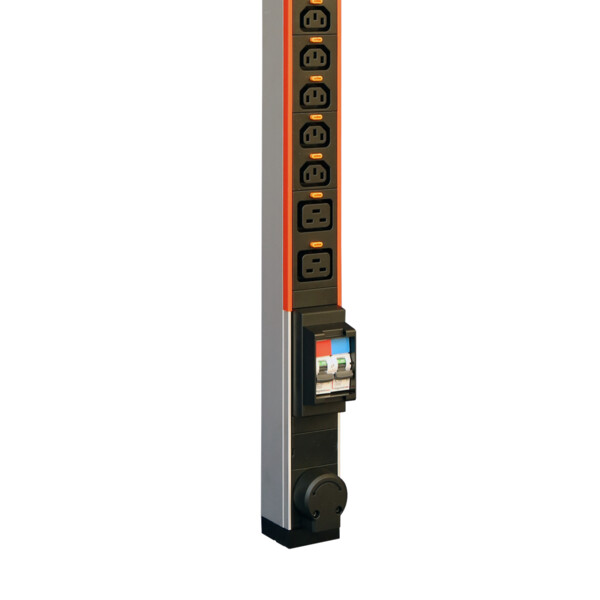 Pdu zéro-u lcs² monophasé - 20xc13 + 4xc19 - bornier 6 mm² max. - Legrand - 646860