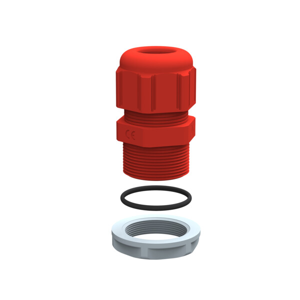 Presse-étoupe plastique - IP68 - ISO 20 - pour boîte Plexo incendie - RAL 3000 - Legrand - 091931