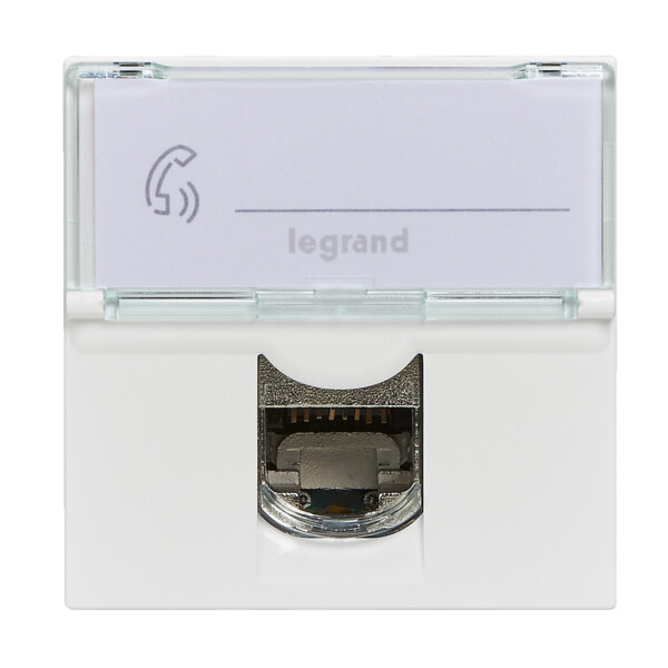 Legrand prise rj45 cat6 stp mosaic blanc composable 2 modules - Legrand - 099627