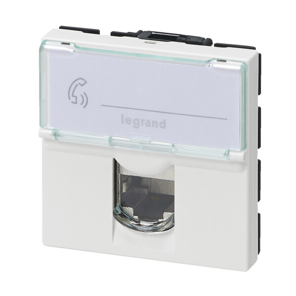 Legrand prise rj45 cat6 stp mosaic blanc composable 2 modules - Legrand - 099627